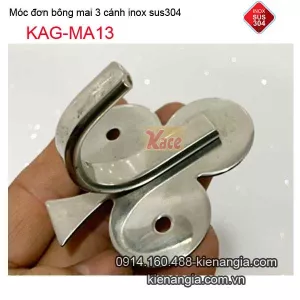 Móc đơn bông mai 3 cánh inox KAG-MA13