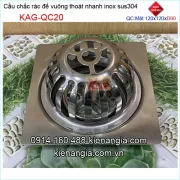 Cầu chắn rác sân thượng 120x120xD90 KAG-QC20