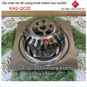 Cầu chắn rác sân thượng 120x120xD90 KAG-QC20
