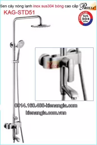 Sen cây ,sen tắm đứng inox sus304 bóng Proxia KAG-STD51