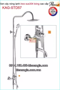 Sen cây ,sen tắm đứng inox sus304 bóng Proxia KAG-STD57