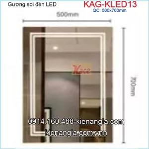 Gương soi đèn Led 500x700 KAG-KLED13