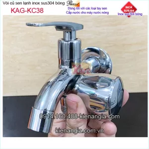 Vòi sen lạnh inox sus304 bóng KAG-KC38