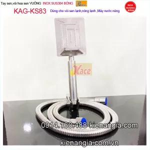 Tay sen vuông inox bóng sus304 Proxia KAG-KS83