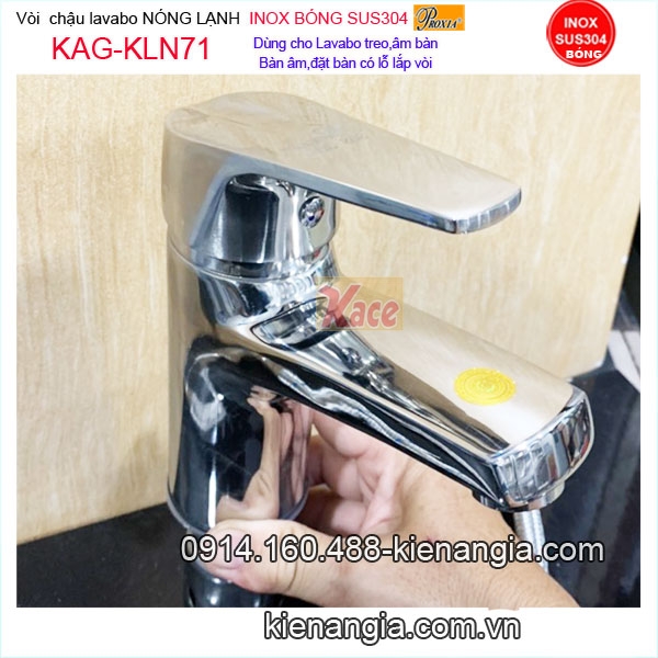 KAG-KLN71-Voi-chau-Lavabo-inox-bong-sus304-nong-lanh-Proxia-KAG-KLN71