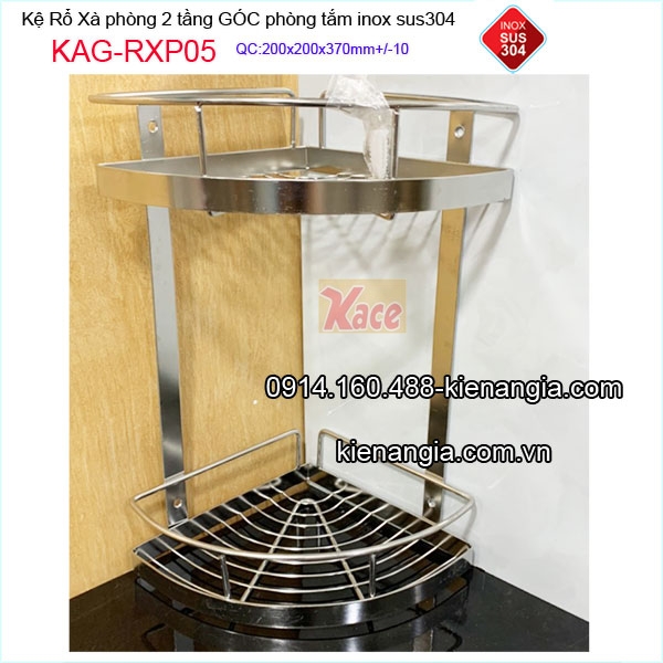 KAG-RXP05-Ke-ro-xa-phong-20cm-2-tang-goc-dau-goi-inox-sus304-KAG-RXP05-6