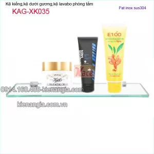Kệ kiếng phòng tắm pat inox sus304 KAG-XK035