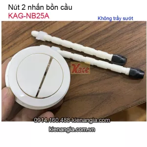 Nút 2 nhấn bồn cầu bằng nhựa KAG-NB25A đường kính lỗ sứ D4.7-5cm
