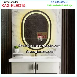 Gương soi đèn Led 60x80-KAG-KLED15