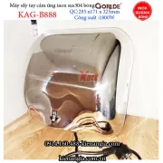 Máy sấy tay cảm ứng tự động  inox sus 304 Gordle B888