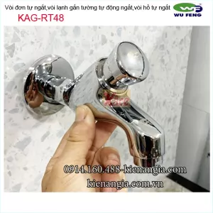 Vòi lạnh gắn tường tự ngắt nước, Vòi hồ tự ngắt,vòi đơn bán tự động KAG-RT48