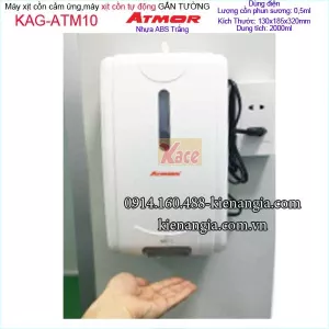 Máy xịt cồn sát khuẩn cảm ứng treo tường ATMOR KAG-ATM10