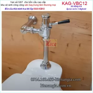 Van xả gạt bồn cầu công cộng cao cấp KAG-VBC12