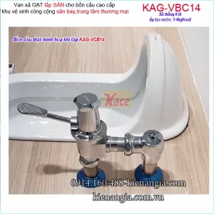 Van xả gạt bồn cầu lắp sàn cao cấp KAG-VBC14