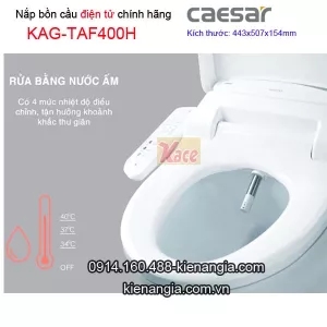 Nắp điện tử bồn cầu chính hãng Caesar  KAG-TAF400H