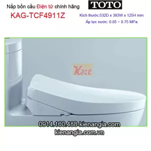 Nắp điện tử thông minh chính hãng bồn cầu Toto KAG-TCF4911Z