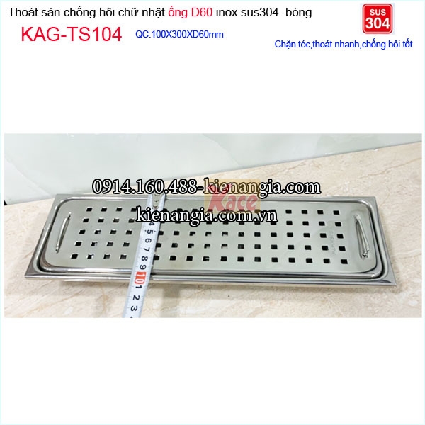 KAG-TS104-Pheu-thoat-san-phong-tam-kieng-inox-304-bong-chu-nhat-ca-ro-100X30xD60-KAG-TS104-qui-cach