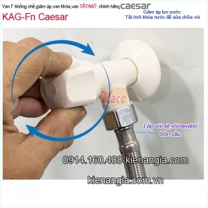 Van F,van giảm áp bằng nhựa Caesar