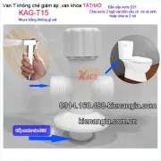 Van T,van chia nước bồn cầu bằng nhựa KAG-T15