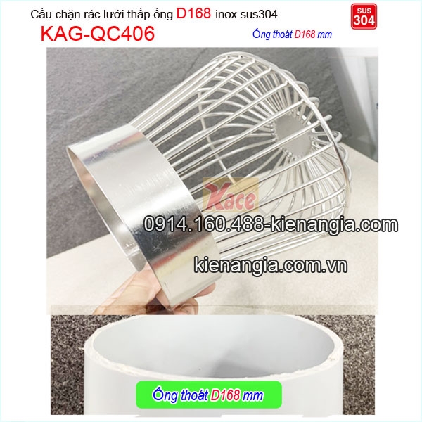 KAG-QC406-Cau-chan-rac-luoi-thap-inox-SUS-304-BONG-D168-KAG-QC406-1