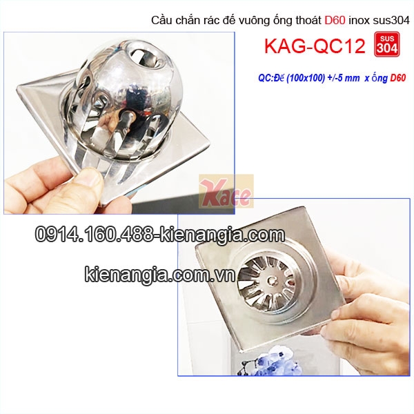 KAG-QC12-Cau-chan-rac-san-phoi-se-no-mang-xoi-san-thuong-inox-ong-d60-de-vuong-inox-304-100x100xD60-KAG-QC12-KICH-THUOC