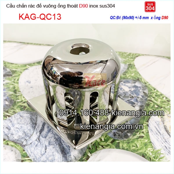 KAG-QC13-qua-Cau-chan-rac-ong-d90-de-vuong-inox-304-90x90xD90-KAG-QC13-28