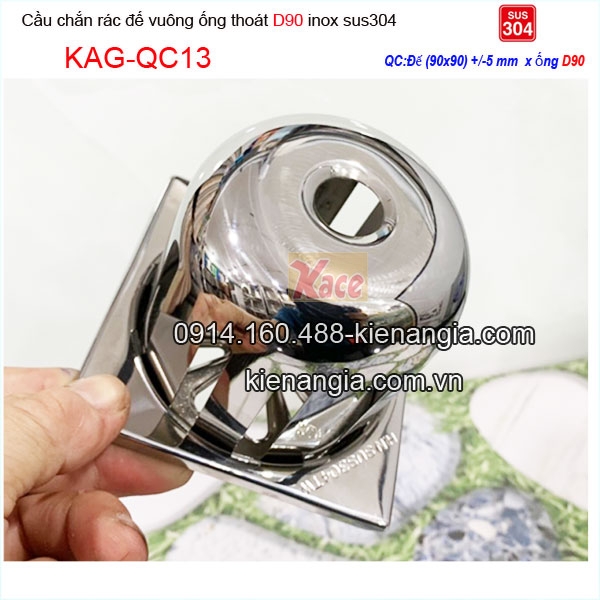 KAG-QC13-Cau-chan-rac-san-phoi-inox-304-ong-d90-de-vuong-inox-304-90x90xD90-KAG-QC13-24