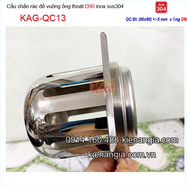 KAG-QC13-Cau-chan-rac--inox-304-ong-d90-se-no-mang-xoi-de-vuong-inox-304-90x90xD90-KAG-QC13-23