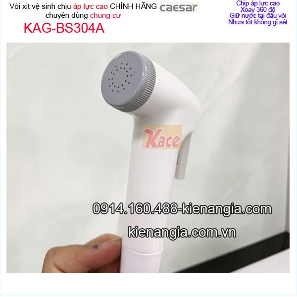 KAG-BS304A-Voi-chinh-hang-Caesar-xit-ve-sinh-chiu-ap-xoay-360-chuyen-dung-chung-cu-KAG-BS304A