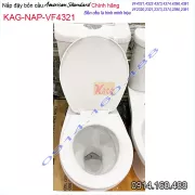 Nắp đậy bồn cầu Mỹ chính hãng thân tròn Caravel-KAG-NAPVF4321