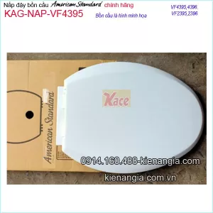 Nắp bồn cầu chính hãng American thân dài Winston KAG-VF4395 Cầu 2 khối VF3395