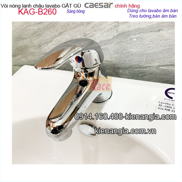 Vòi lavabo nóng lạnh CAESAR KAG-B260C