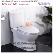 Bồn cầu 2 khối 2 nhấn chính hãng Caesar KAG-CD1320