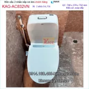 Bồn cầu cao cấp 2 nhấn INAX chính hãng INAX-AC832VN