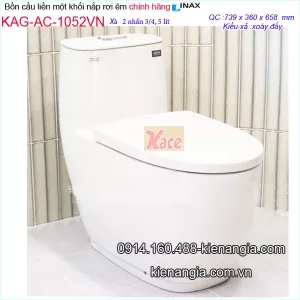 Bồn cầu 1 khối cao cấp 2 nhấn INAX chính hãng KAG-AC1052VN