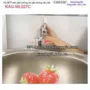 Vòi đơn gắn tường ,vòi bồn tắm lạnh CAESAR WL027C