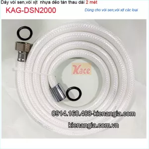 Dây vòi sen,vòi xịt vệ sinh bằng nhựa tán thai dài 2 mét KAG-DSN2000