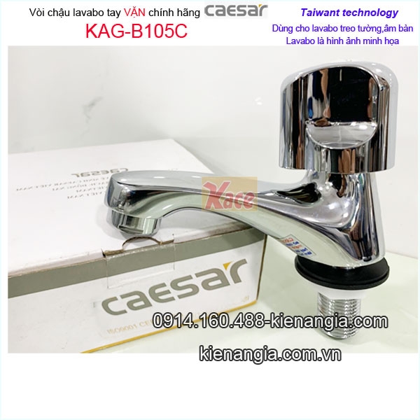 KAG-B105C-Voi-chau-lavabo-Caesar-tay-VAN-Caesar-chinh-hang-KAG-B105C-4