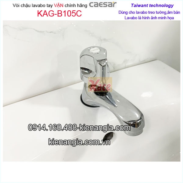 KAG-B105C-Voi-lanh-rua-tay-chau-lavabo-Caesar-can-ho-chung-cu-KAG-B105C-1