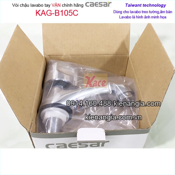 KAG-B105C-Voi-tay-VAN-Caesar-chinh-hang-lavabo-dat-ban-KAG-B105C