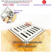 Thoát sàn phòng tắm vách kính  sọc 100x100 D60 KAG-TS80