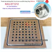 Phễu thu sàn  ca rô 120x120 ống D60 Caesar KAG-ST1212