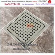 Thoát sàn phòng tắm ca rô 140x140 ống D90 Caesar KAG-ST1414L