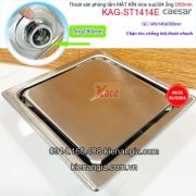 Thoát sàn mặt kín phòng tắm 140x140 ống D60 Caesar KAG-ST1414E