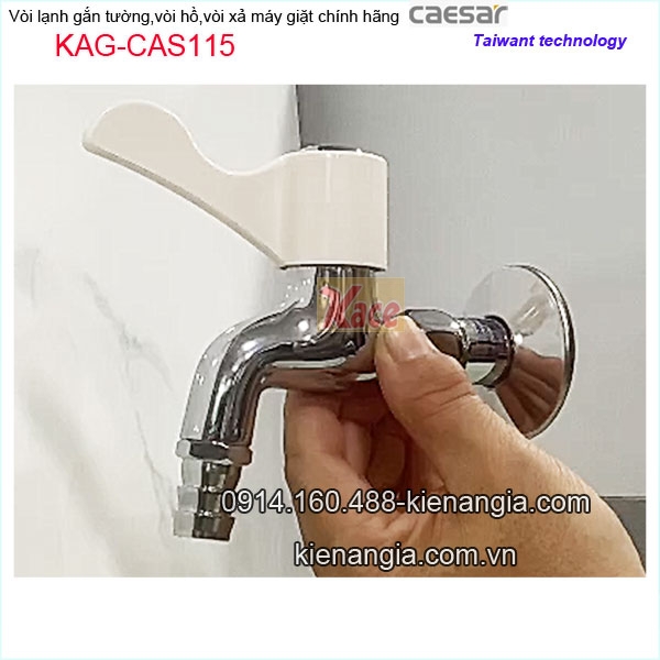 Vòi máy giặt,vòi đơn có mỏ Caesar KAG-CAS115