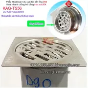 Thoát sàn inox 304 Chu Lai 12x12xD90 KAG-TS56