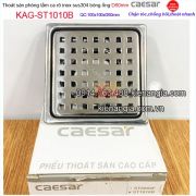 Phễu thu sàn phòng tắm vách kính 100x100 O60 Caesar-ST1010B