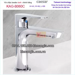 Vòi chậu lavabo bán âm bàn chính hãng Caesar-KAG-B060C