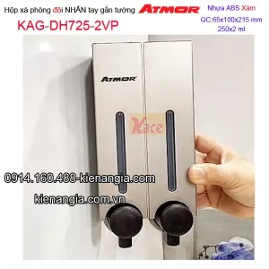 Hộp xà phòng nhấn 250ml x 2 treo tường Atmor DH725-2VP