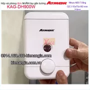 Hộp xà phòng nhấn màu trắng nhựa ABS ATMOR KAG-DH-900W 750ml